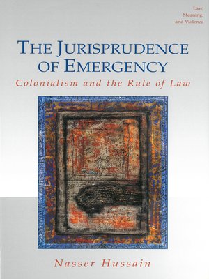 cover image of Jurisprudence of Emergency